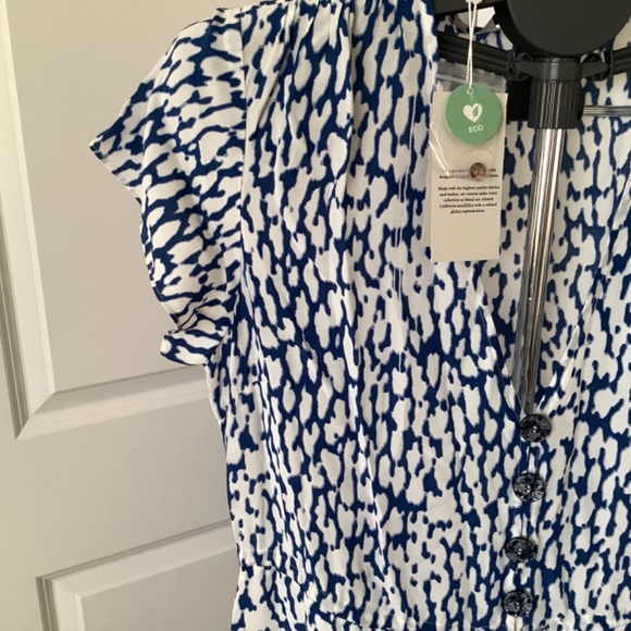 Rails; med,Royal blue &white,midi dress - Picture 3 of 11